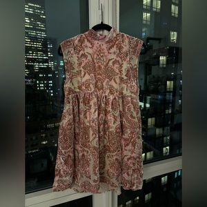 Free people dress! Pink velvet